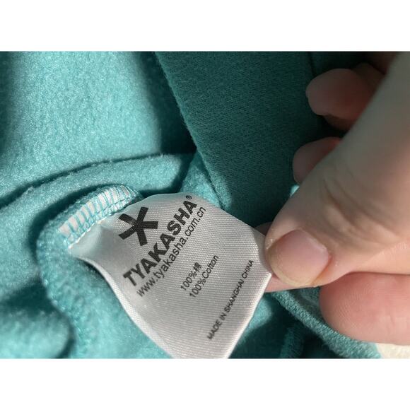 TYAKASHA Teal Blue Sweatshirt Pullover Snowman Women's OS RARE! - Picture 8 of 11